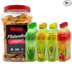 Sweet & Savory Snack Extravaganza - 16 Vera Drinks + 20 oz Maduritos